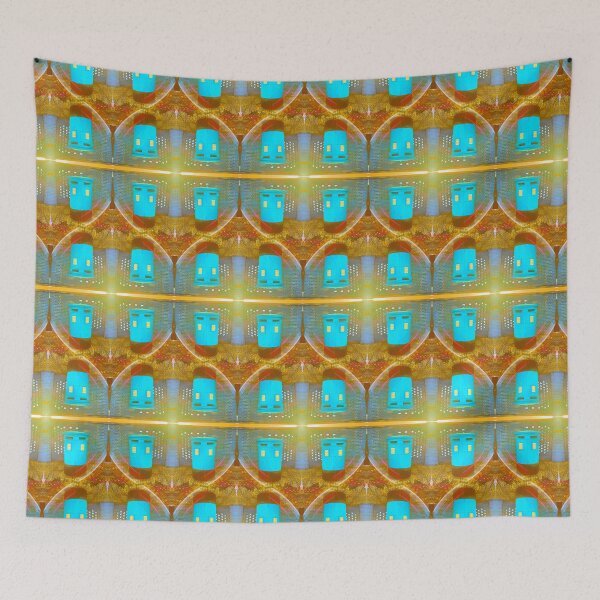 Item preview, Neon Blue Mailbox Photo Pattern 2 designed and sold by vallisrowe.