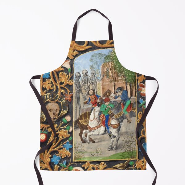 Item preview, Illuminated Manuscript "The Three Living and the Three Dead" from the Flemish Book "Crohin-La Fontaine Hours" designed and sold by thevoidishungry.