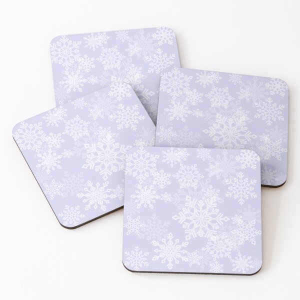 Item preview, Snowflakes on lavender designed and sold by ArteAnnie.