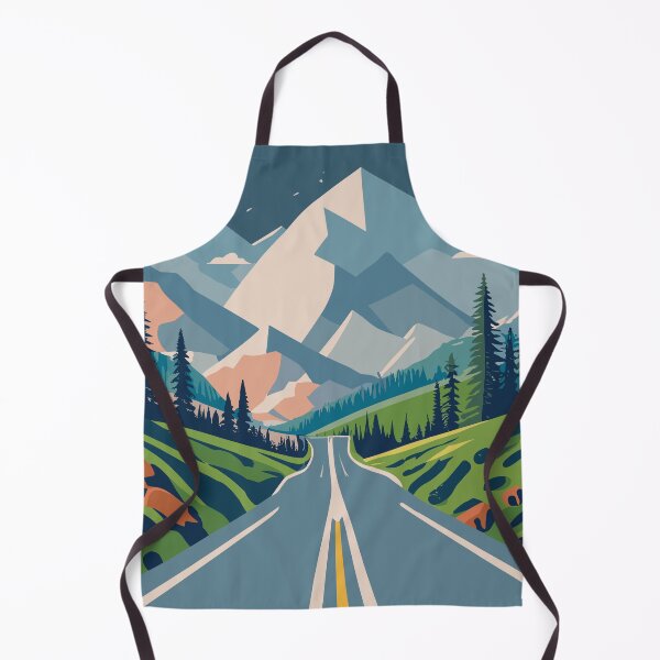 Item preview, Road with snowy mountains designed and sold by MarcelosArts.