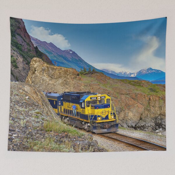 Item preview, Alaska Passenger Train - Engine 3010, Turnagain Arm, Alaska designed and sold by AlsknMommaBear2.