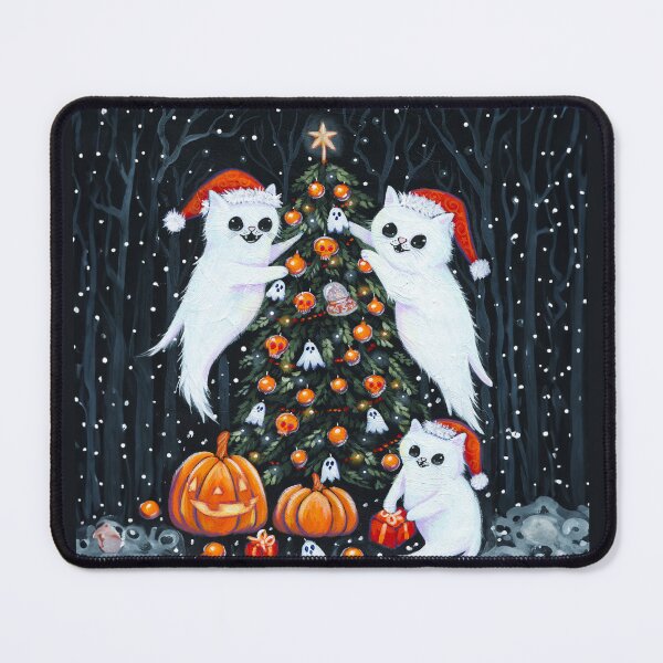 Item preview, Decorating the Halloween Christmas Tree designed and sold by KilkennyCat Art.