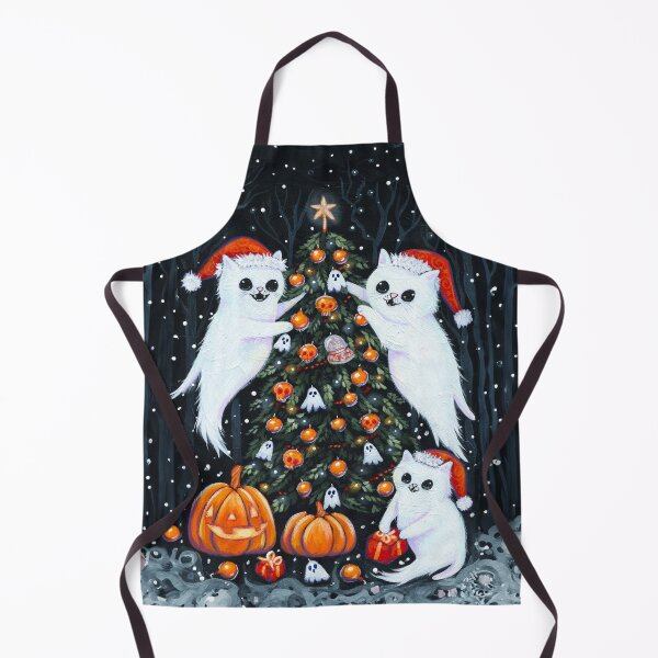 Item preview, Decorar el árbol de Navidad de Halloween designed and sold by KilkennyCat Art.