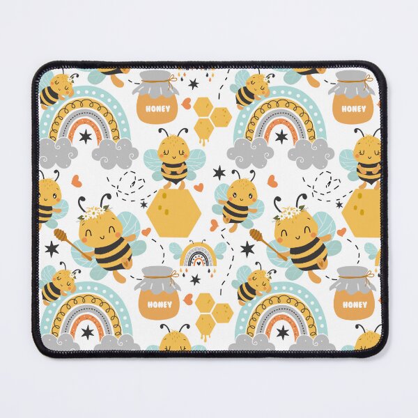 Item preview, Cute pattern with Bees and honey designed and sold by coloryourwings.