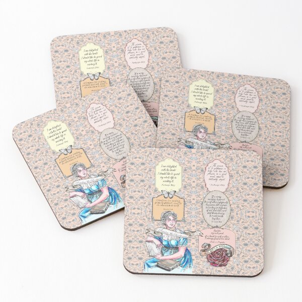Item preview, Jane Austen bookclub - quotes about reading - gifts for book lover. designed and sold by FanitsaArt.