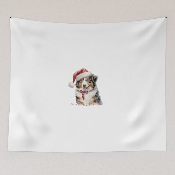 Item preview, Have an Aussie Christmas-Australian Shepherd designed and sold by whitebirchmerch.