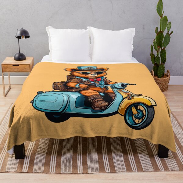Item preview, bear riding a scooter designed and sold by chamaralakshan.