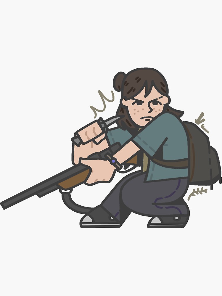 The Last of Us II Ellie Holding Gun  Greeting Card for Sale by  DolphinArts66