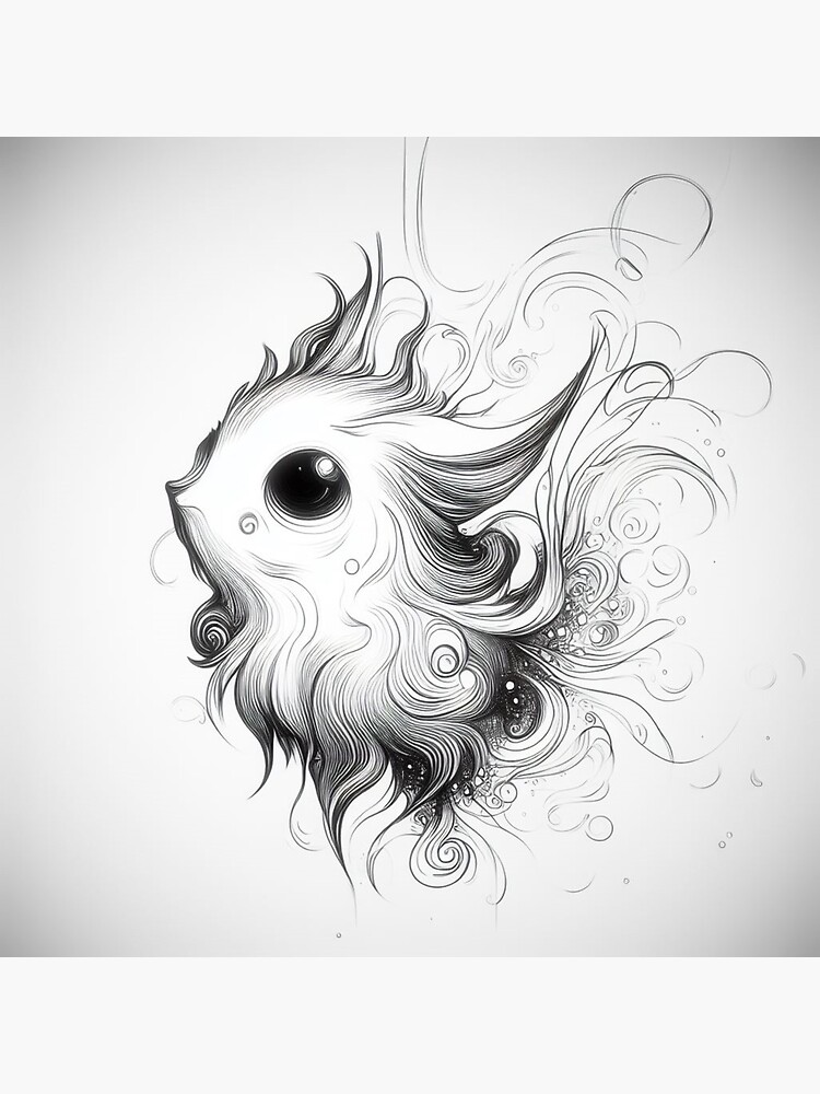 The Whimsical Fish with Big Eyes Poster for Sale by Rafal Saluszewski
