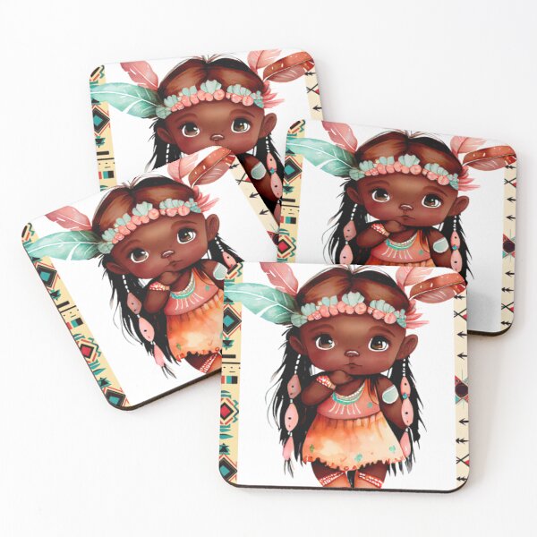 Item preview, Little Native American girl. designed and sold by NataAtelierArt.