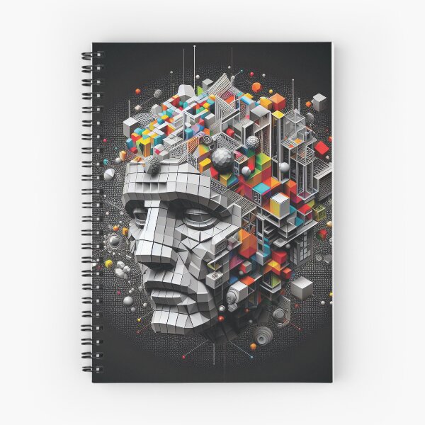 Item preview, Homo Digitalis. Portrait made up of 3D Shapes designed and sold by AtithasosTragos.