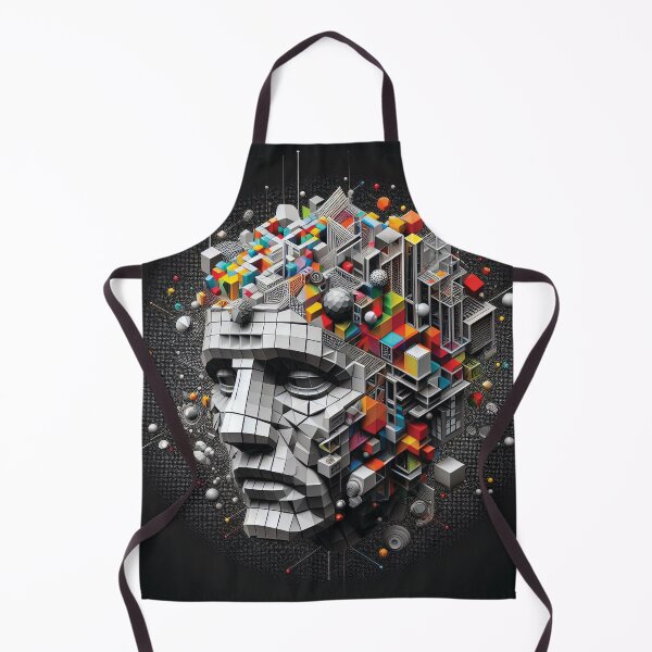 Item preview, Homo Digitalis. Portrait made up of 3D Shapes designed and sold by AtithasosTragos.
