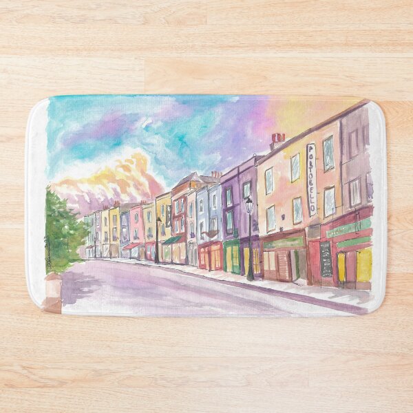 Item preview, Colorful Portobello Road in Fancy Notting Hill London designed and sold by artshop77.