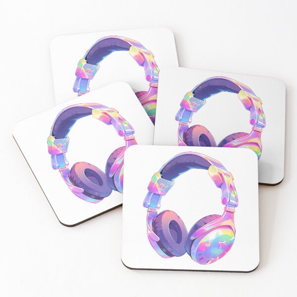 Item preview, Holographic Pastel Headphones designed and sold by BadLuckByDesign.