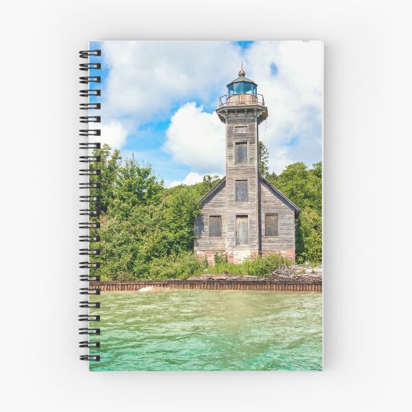 Item preview, East Channel Lighthouse Pictured Rocks Michigan designed and sold by KEnzPhotography.
