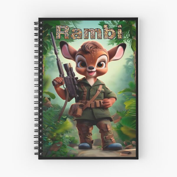 Item preview, Rambi Funny Deer Parody - Tactical Military T-Shirt designed and sold by FotoLibreStudio.