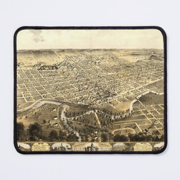 Item preview, Fort Wayne, Indiana (1868) designed and sold by allhistory.