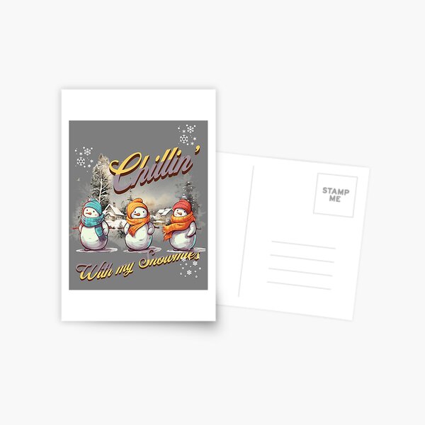 Item preview, Chillin with my snowmies -  - Almost christmas - Tis The Most Wonderful Time Of The Year - Santa Claus Nightmare Before Christmas - The Santa Claus Story  designed and sold by JansenGS.
