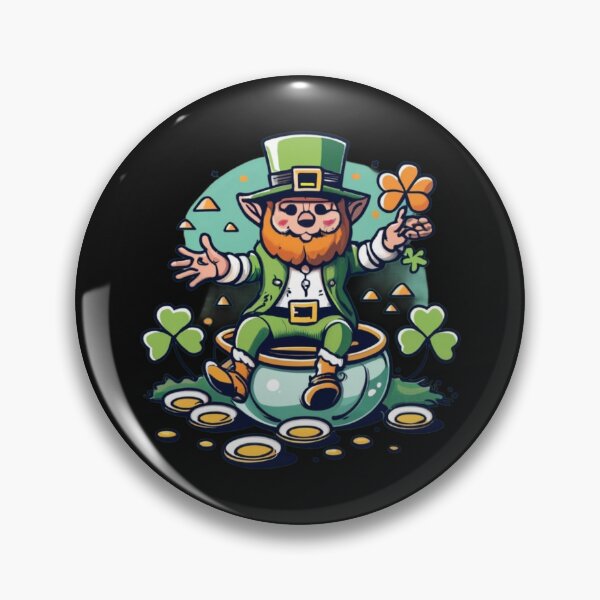 Item preview, leprechaun on the pot of gold designed and sold by TeeGraphicPro.