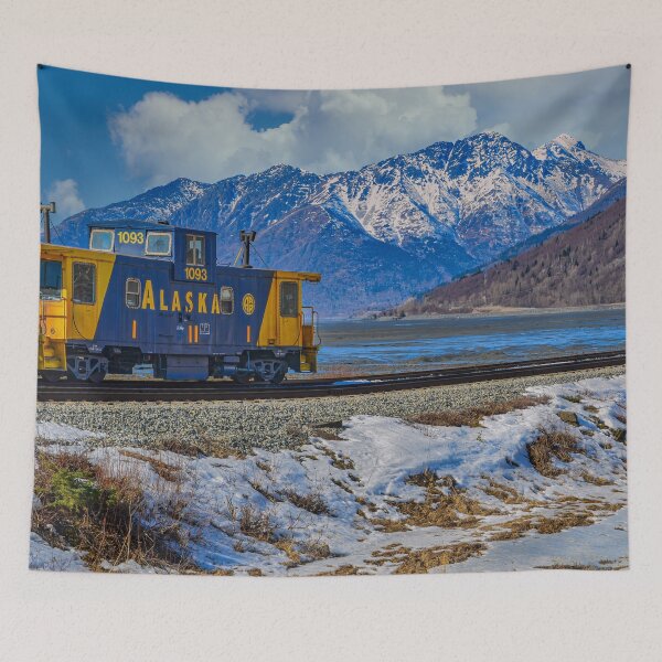 Item preview, Caboose II - Alaska Railroad Freight Train, Turnagain, Arm designed and sold by AlsknMommaBear2.