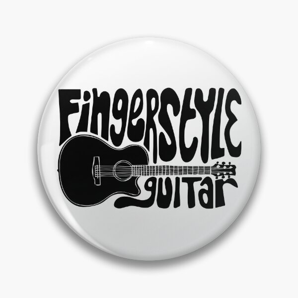 Item preview, fingerstyle guitar musician hand lettering black white designed and sold by wordznart.