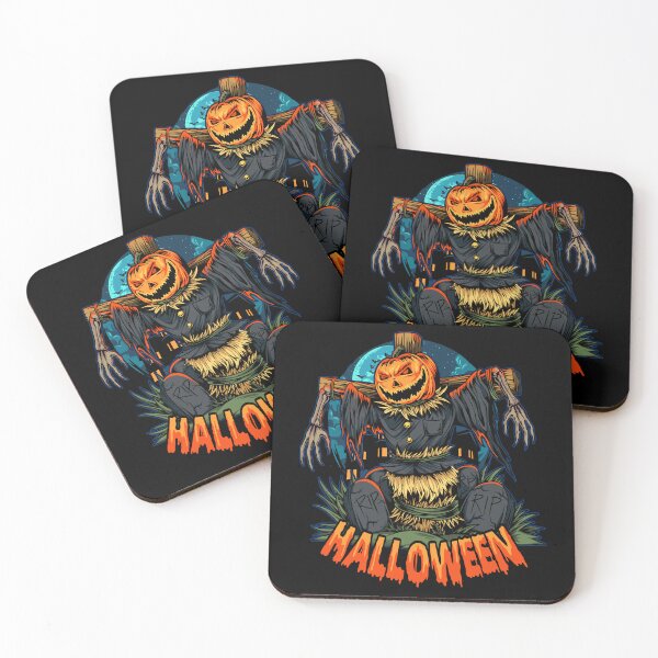 Item preview, Halloween Pumpkin, Scarecrow, Moon, and Bats - A Spooky Collection designed and sold by ArtStile.