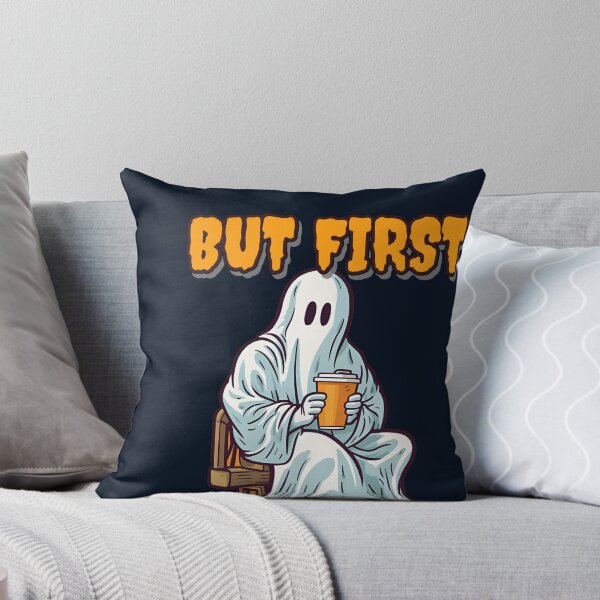 Item preview, But first Coffee, Cute Halloween Ghost for Halloween festival Halloween Party Classic  designed and sold by Noodle Doodle.