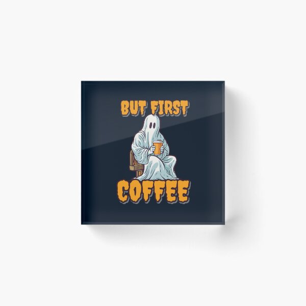 Item preview, But first Coffee, Cute Halloween Ghost for Halloween festival Halloween Party Classic  designed and sold by Noodle Doodle.