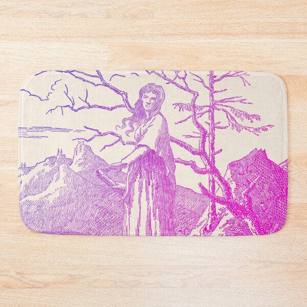 Item preview, Woman Standing on the Edge of the Abyss With Raven (Vrouw staand aan de rand van de afgrond en raaf) by Caspar David Friedrich - Neon Edit designed and sold by thevoidishungry.