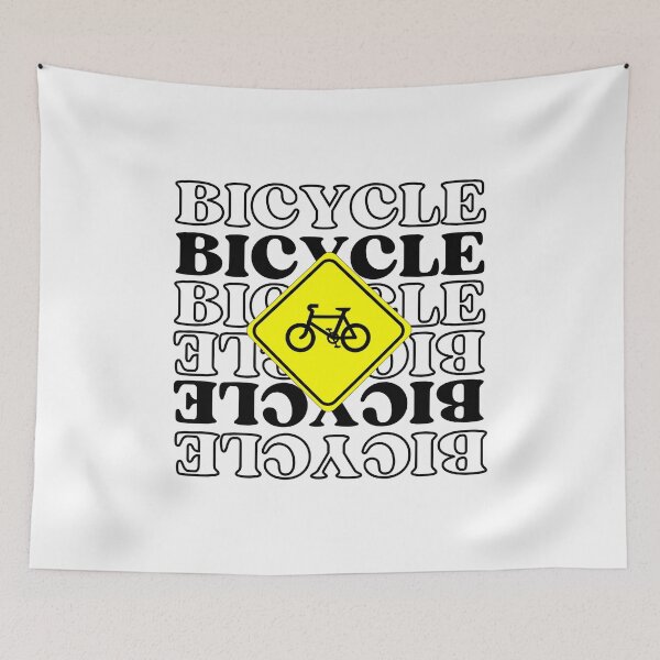 Item preview, bicycle warning designed and sold by DeDiosShop.