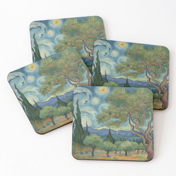 Item preview, Olive Trees Under a Starry Sky designed and sold by Dshoppin.