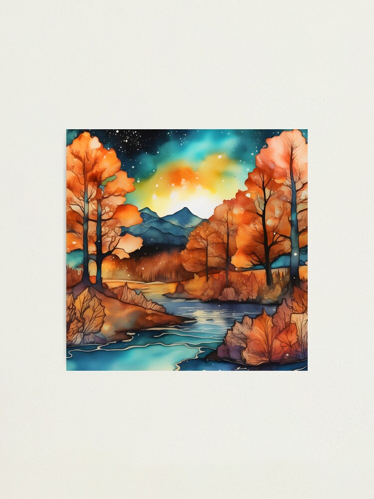 Instragram  Landscape paintings, Autumn landscape, Autumn painting