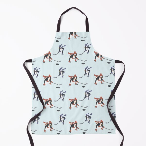 Item preview, Penguins playing hockey on ice designed and sold by adelacreative.