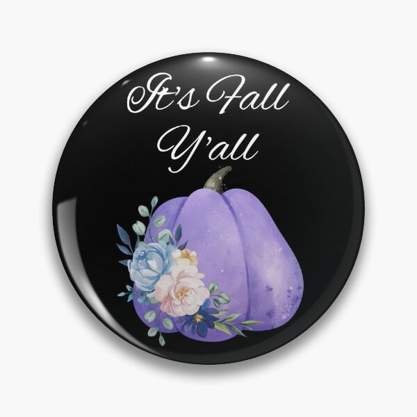 Item preview, It's Fall Y'all Fall Floral Purple Pumpkin  designed and sold by GraphicsClub.