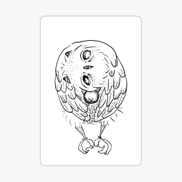 Item preview, Inquisitive All Seeing Demonic Owl designed and sold by Bbgdolly.