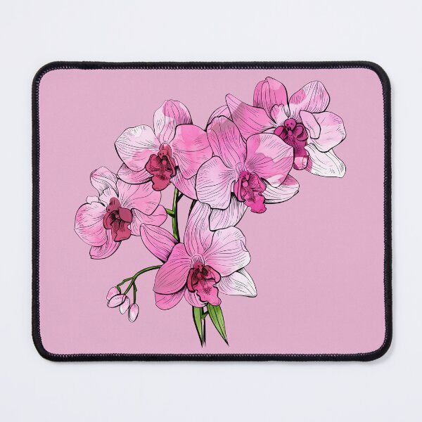Item preview, Pink Watercolor Orchid Flower designed and sold by BadLuckByDesign.