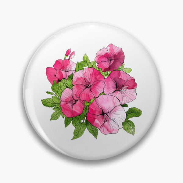 Item preview, Pink Watercolor Petunia Flower designed and sold by BadLuckByDesign.