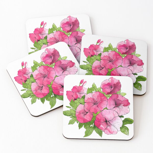 Item preview, Pink Watercolor Petunia Flower designed and sold by BadLuckByDesign.