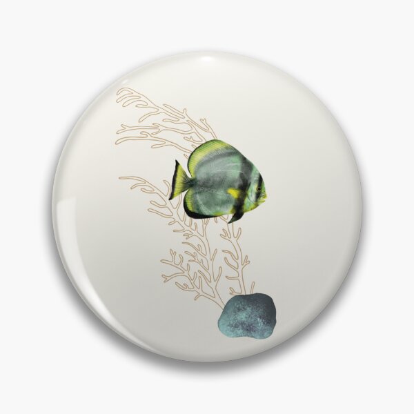 Artikelvorschau, Koralle mit Diskusfisch grün entworfen und verkauft von aliceandida.