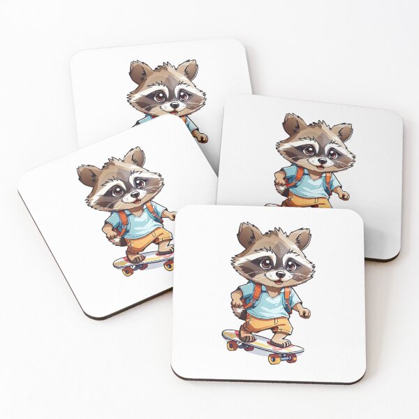 Item preview, Skateboarding Racoon  designed and sold by LabZoidd.