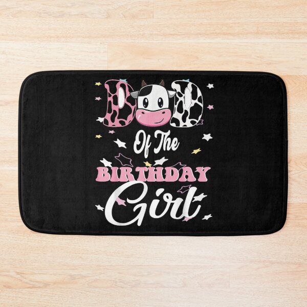 Item preview, Dad Of The Birthday Girl rainbow &funny  Farm Cow Daddy designed and sold by stylechoc.