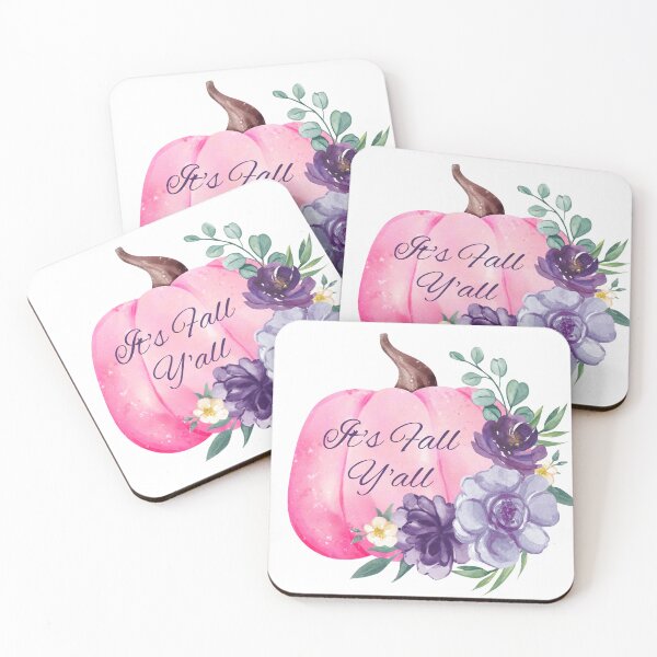 Item preview, It's Fall Y'all Fall Floral Pink Pumpkin  designed and sold by GraphicsClub.