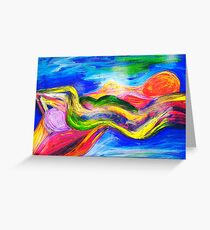 Spirits Recling Nudes Greeting Card