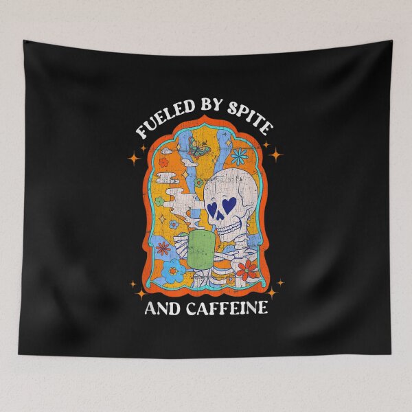 Item preview,  Fueled By Spite And Caffeine Skeleton Halloween designed and sold by BESTxMODEL.