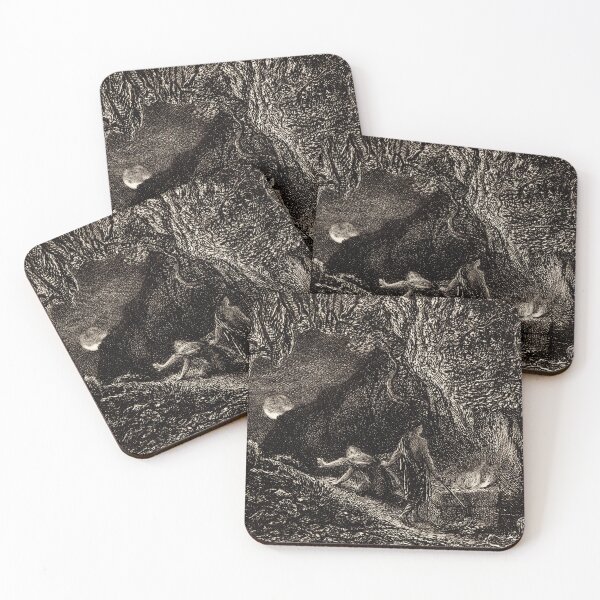 Item preview, A Wizard and His Accomplice Performing Incantations in a Forest During a Full Moon. Etching by S. Palmer and a.h. Palmer designed and sold by thevoidishungry.