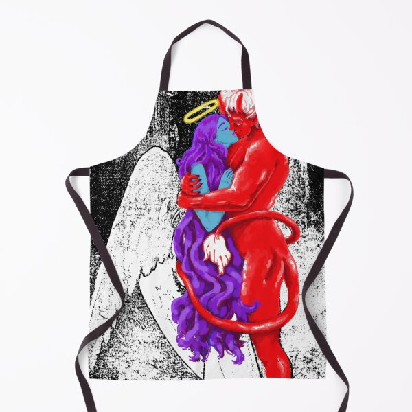 Item preview, Angel and Devil kissing designed and sold by Punkpaws.