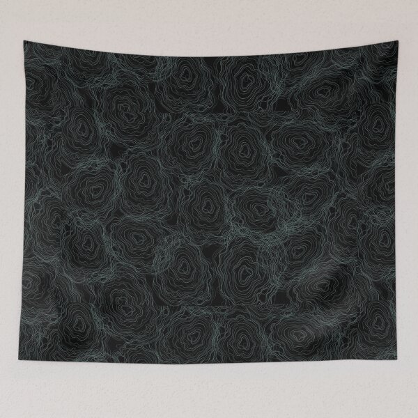 Item preview, Topography pattern - Topographic green and black abstract groups designed and sold by KMCYZ.