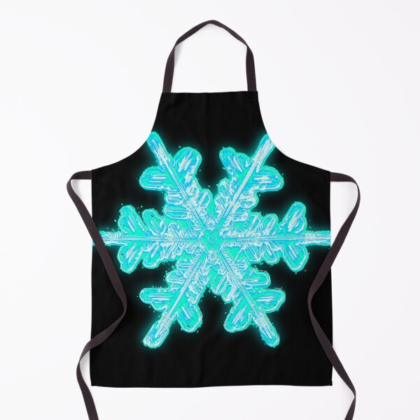 Item preview, Neon snowflake crystal - icy teal blue designed and sold by Rosamint.