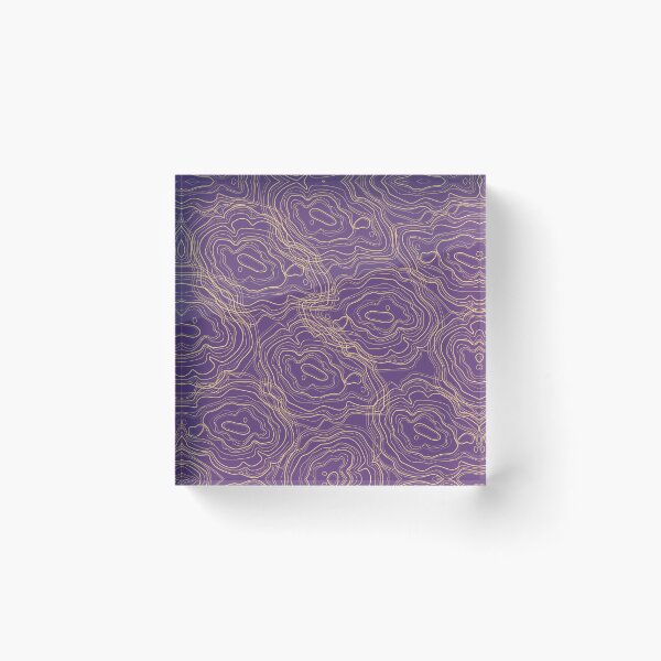Item preview, Topography pattern - Topographic yellow and purple abstract groups designed and sold by KMCYZ.