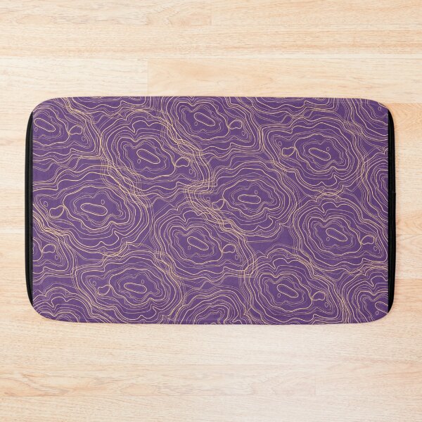 Item preview, Topography pattern - Topographic yellow and purple abstract groups designed and sold by KMCYZ.